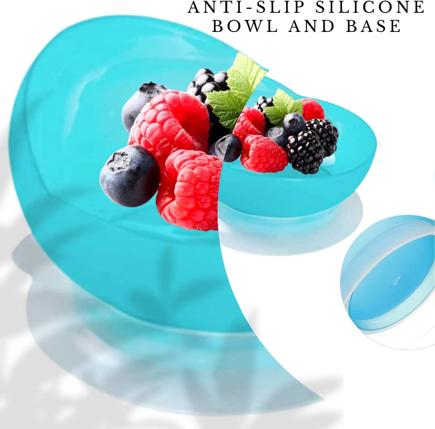 HighLow Scoop Bowl with Suction Base Adaptive SelfFeeding Dish for