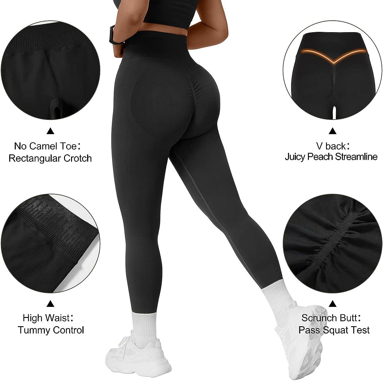 Women's Ribbed Workout Sets 2-Piece - Seamless Sports Bra & Butt Lifting Leggings Outfits