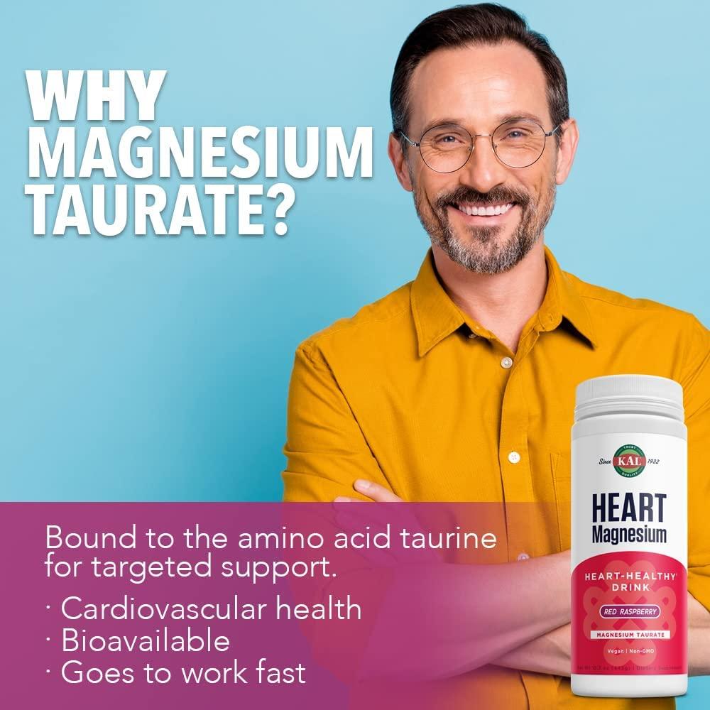 KAL Heart Magnesium HeartHealthy Drink Red Raspberry 15.7 oz (445 g)