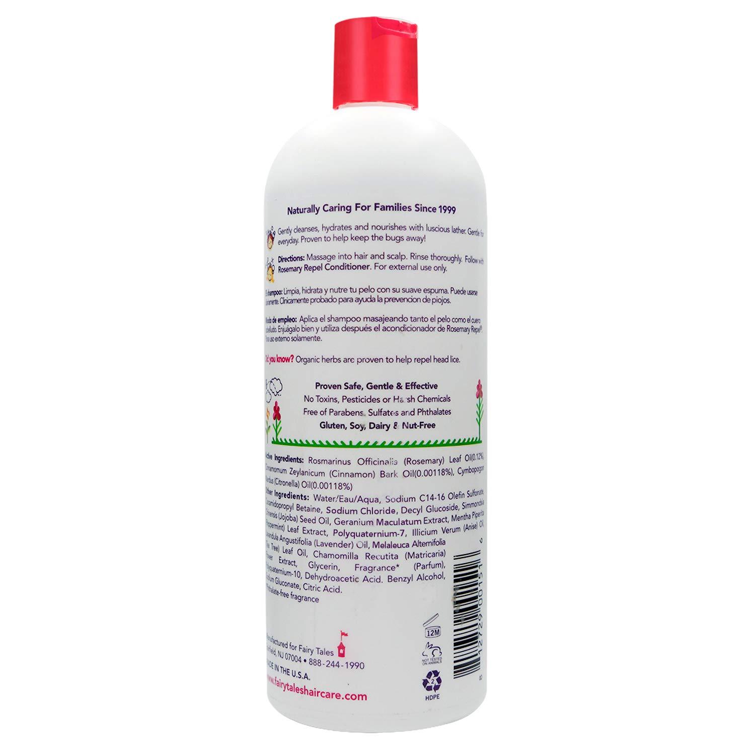 Fairy Tales Rosemary Repel Lice Shampoo Daily Kids Shampoo for Lice