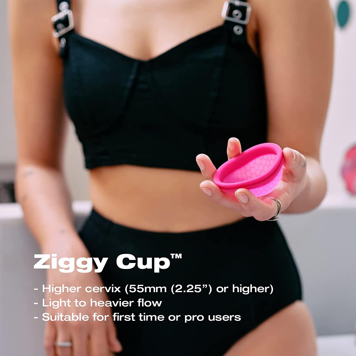 Intimina Ziggy Cup ExtraThin Reusable Menstrual Cup with Flatfit Design