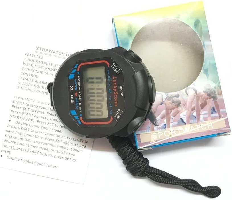 Digital Handheld Sports Stopwatch Stop Watch Timer Alarm Counter