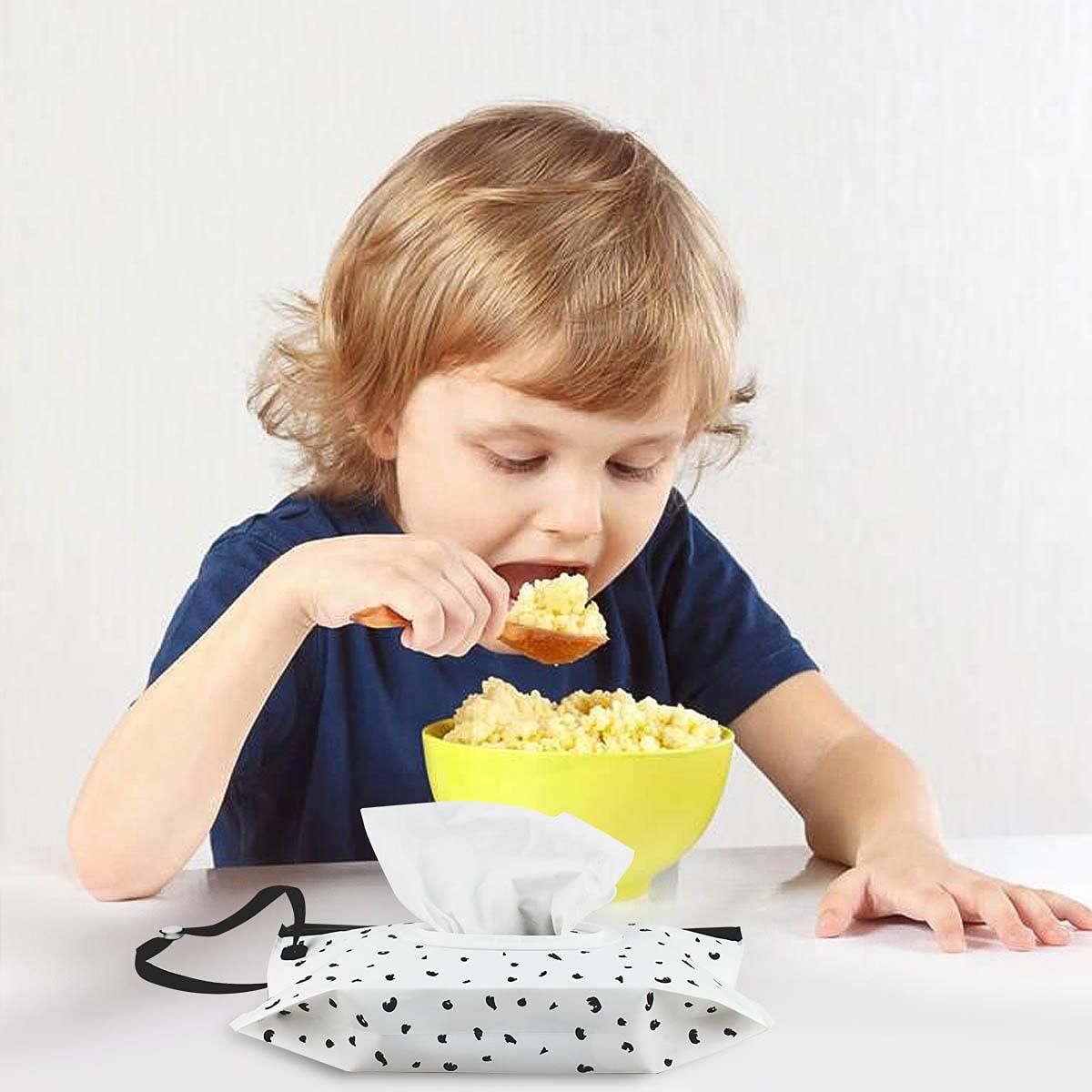 3 Pack Portable Baby Wipes Dispenser Reusable & Refillable Travel