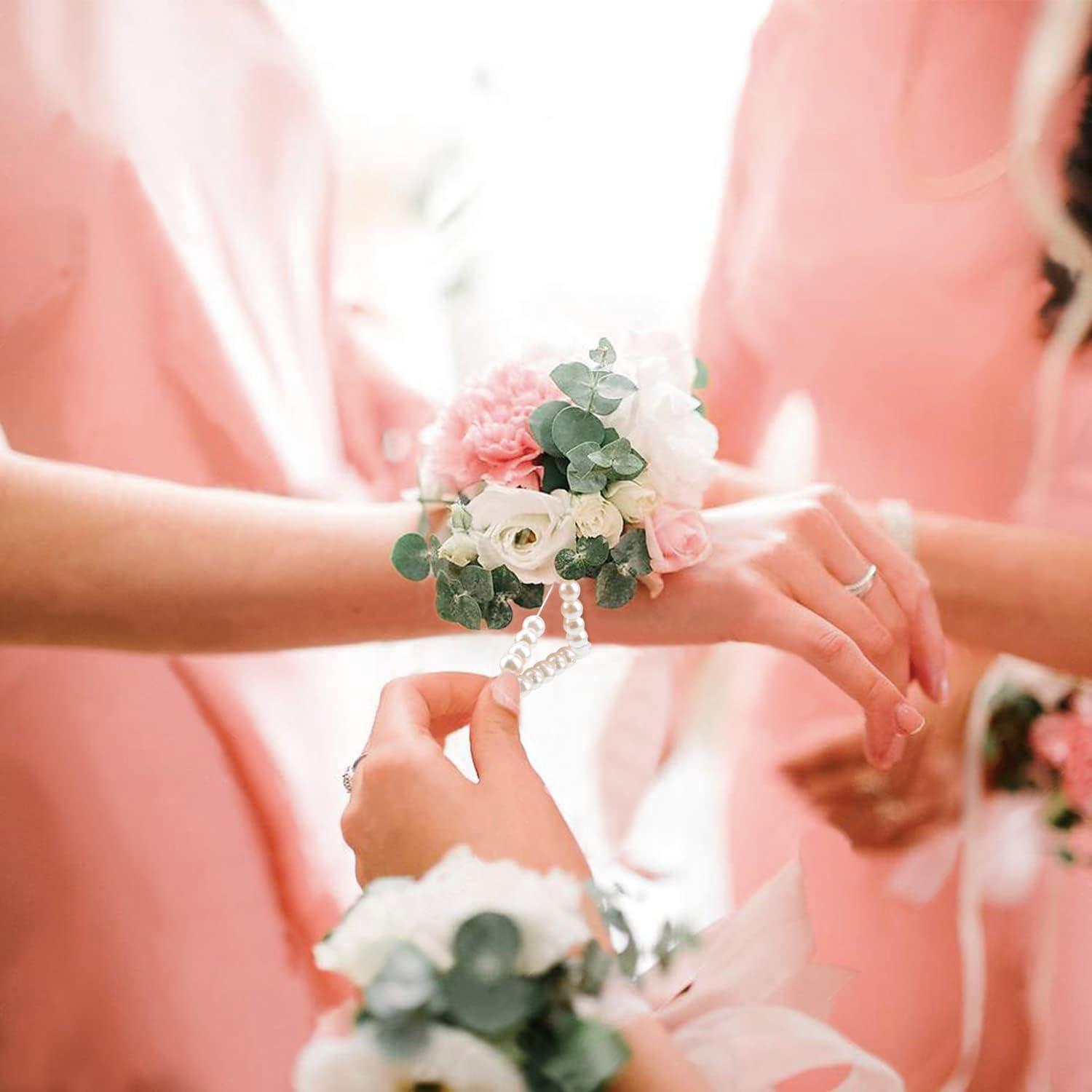 Corsage Bracelet, Flower Wrist Bracelet, Flower Wrist Corsage, Wedding  Flower Hand Bracelet, Bride Wedding Wrist Corsage, Flower Accessories 