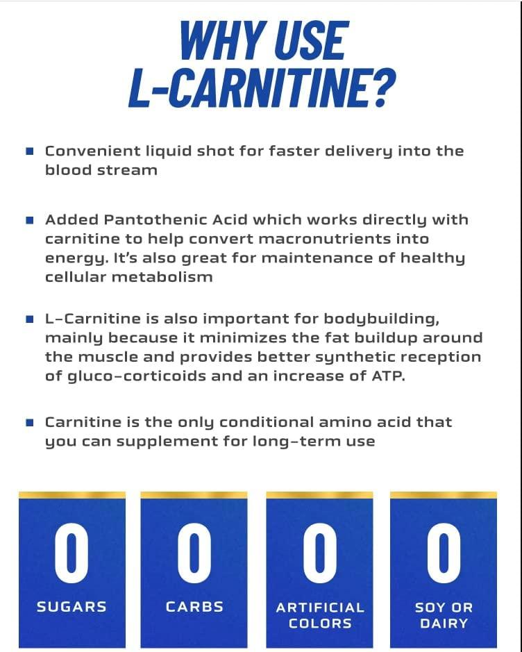 Ronnie Coleman LCarnitine XS 3000 Liquid Amino Acids for Metabolism