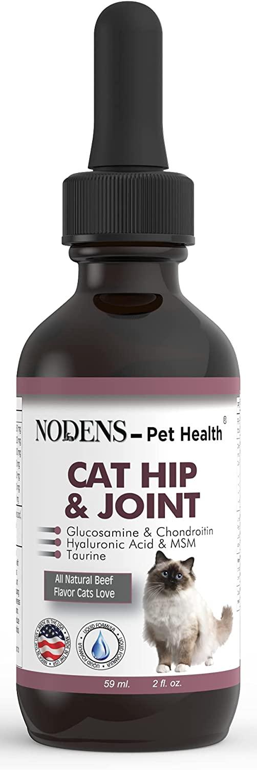 NODENS CAT Hip and Joint Glucosamine for Cats with Chondroitin and OptiMSM Hyaluronic Acid for