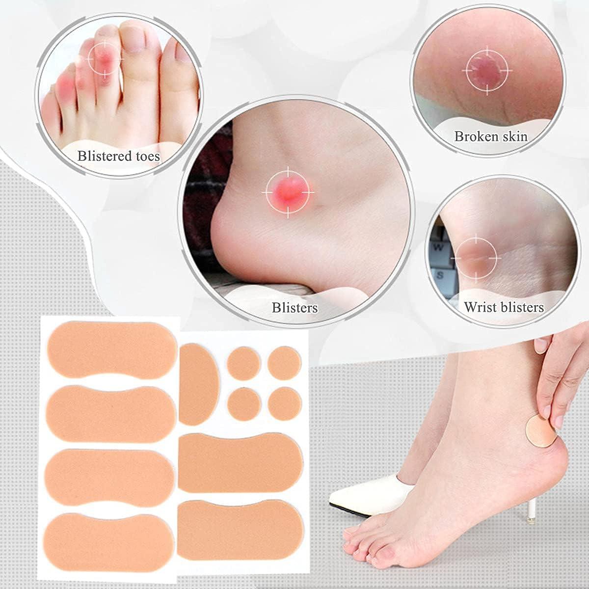 10 Sheets Moleskin for Feet Foot Care Tape Waterproof Adhesive Foam Blister Prevention Patches