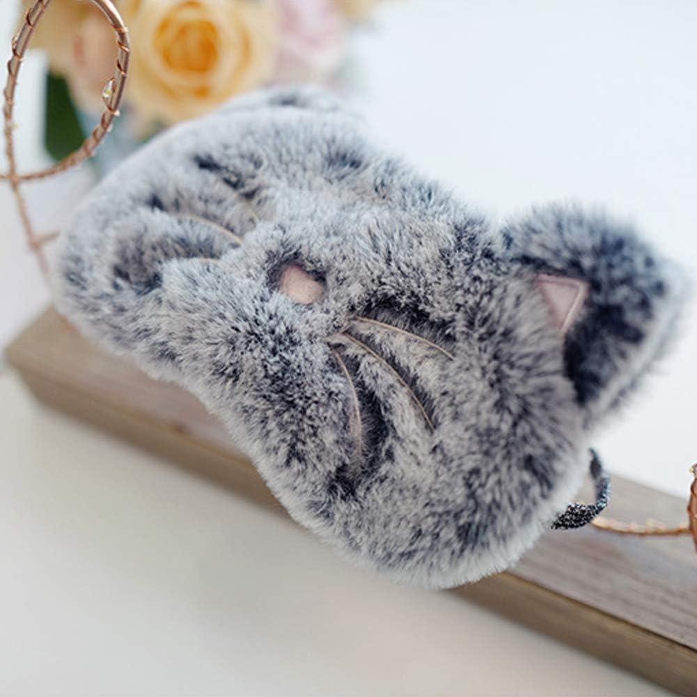 Shinywear Cute Rabbit Sleeping Eye Mask Plush Blindfold Travel Sleep
