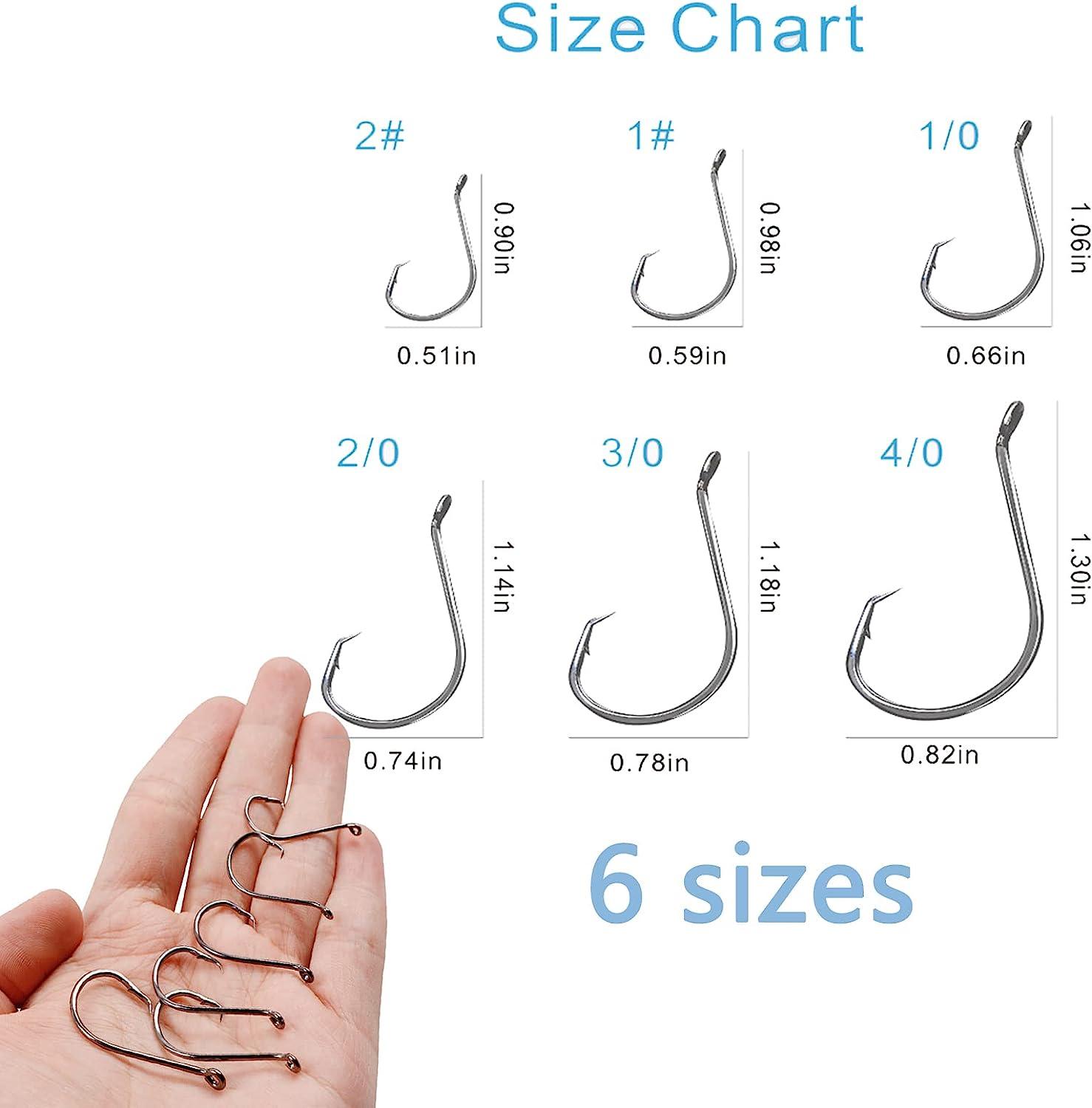 160pcs Afmivs Circle Hooks Saltwater Fishing Catfishing Tackle | High Carbon Steel Octopus Hook Set in Portable Box - 6 Sizes #2#1 1/0 2/0 3/0 4/0 | Buy Now with Express International Delivery | GoSupps.com 160pcs Afmivs Circle Hooks Saltwater Fishing Catfishing Tackle | High Carbon Steel Octopus Hook Set in Portable Box - 6 Sizes #2#1 1/0 2/0 3/0 4/0 | Buy Now with Express International Delivery | GoSupps.com