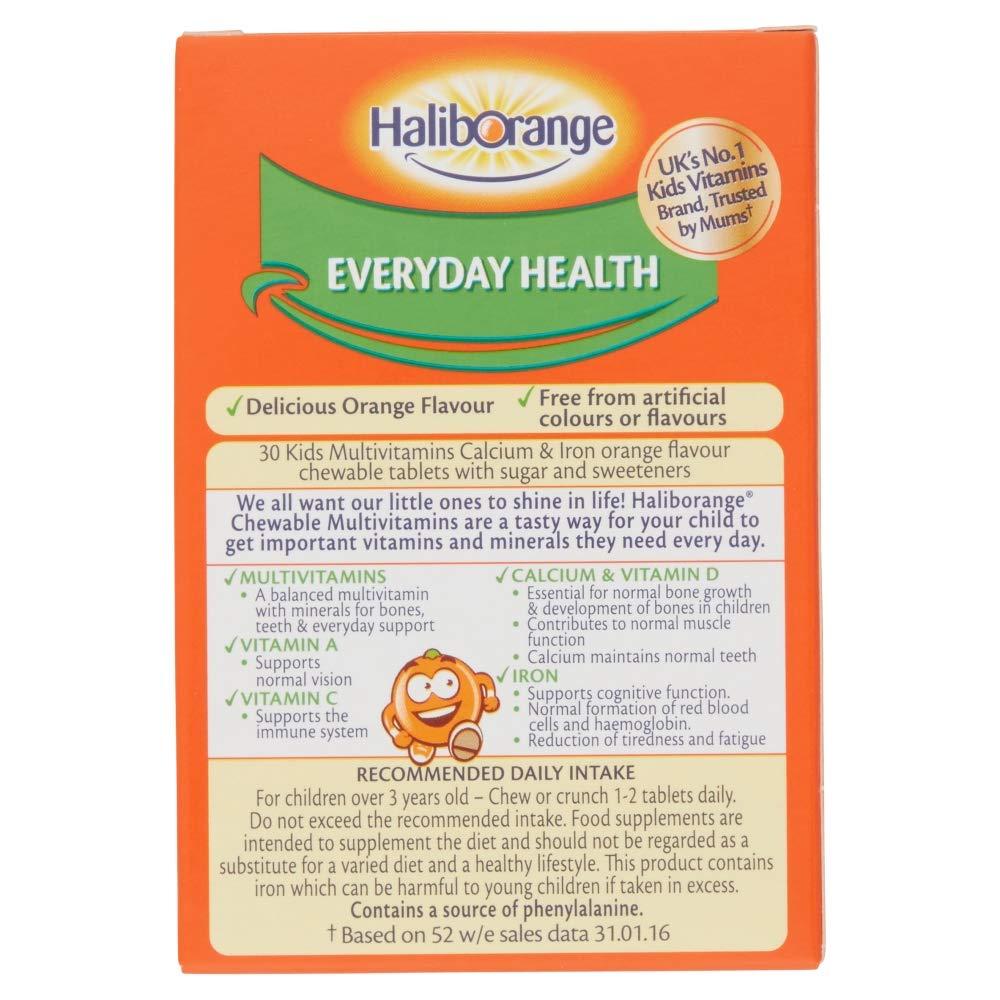 Haliborange Seven Seas Kids Multivitamins Calcium & Iron 30 Orange