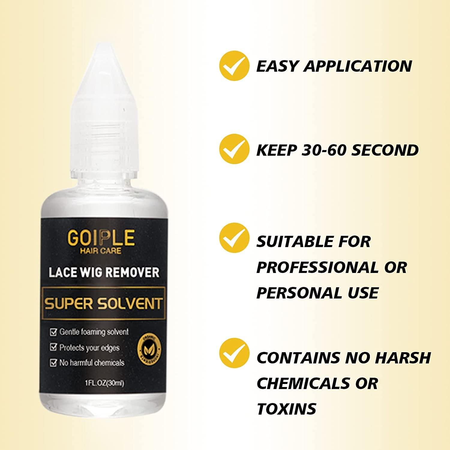 Goiple Wig Glue 1.34fl oz, Waterproof Lace Front Wig Glue for Wigs with