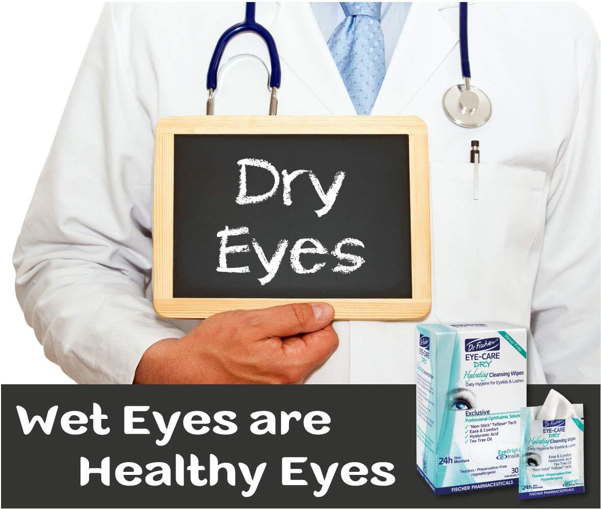 Dr. Fischer. Eyelid Wipes Eye Treatment for Blepharitis Red Dry Eyes