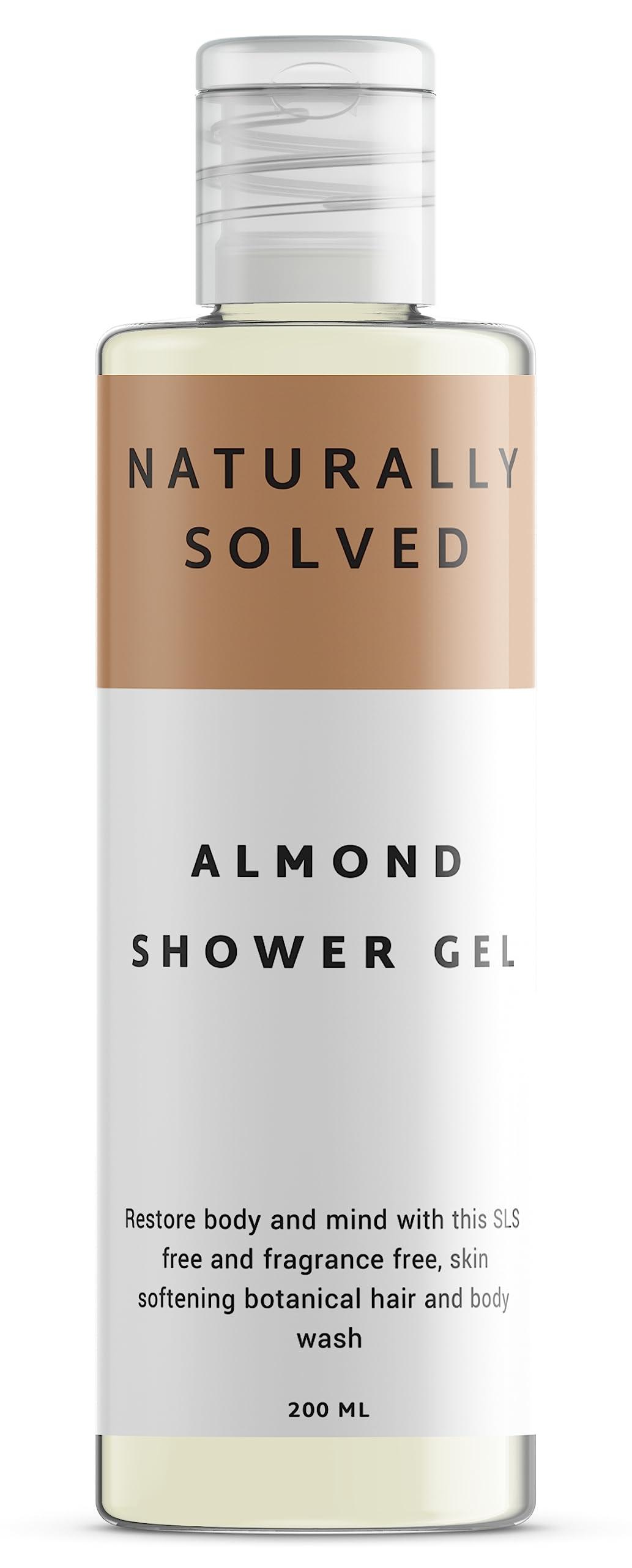Almond Shower Gel (200ml) by Naturally Solved Anti Fungal Body Wash
