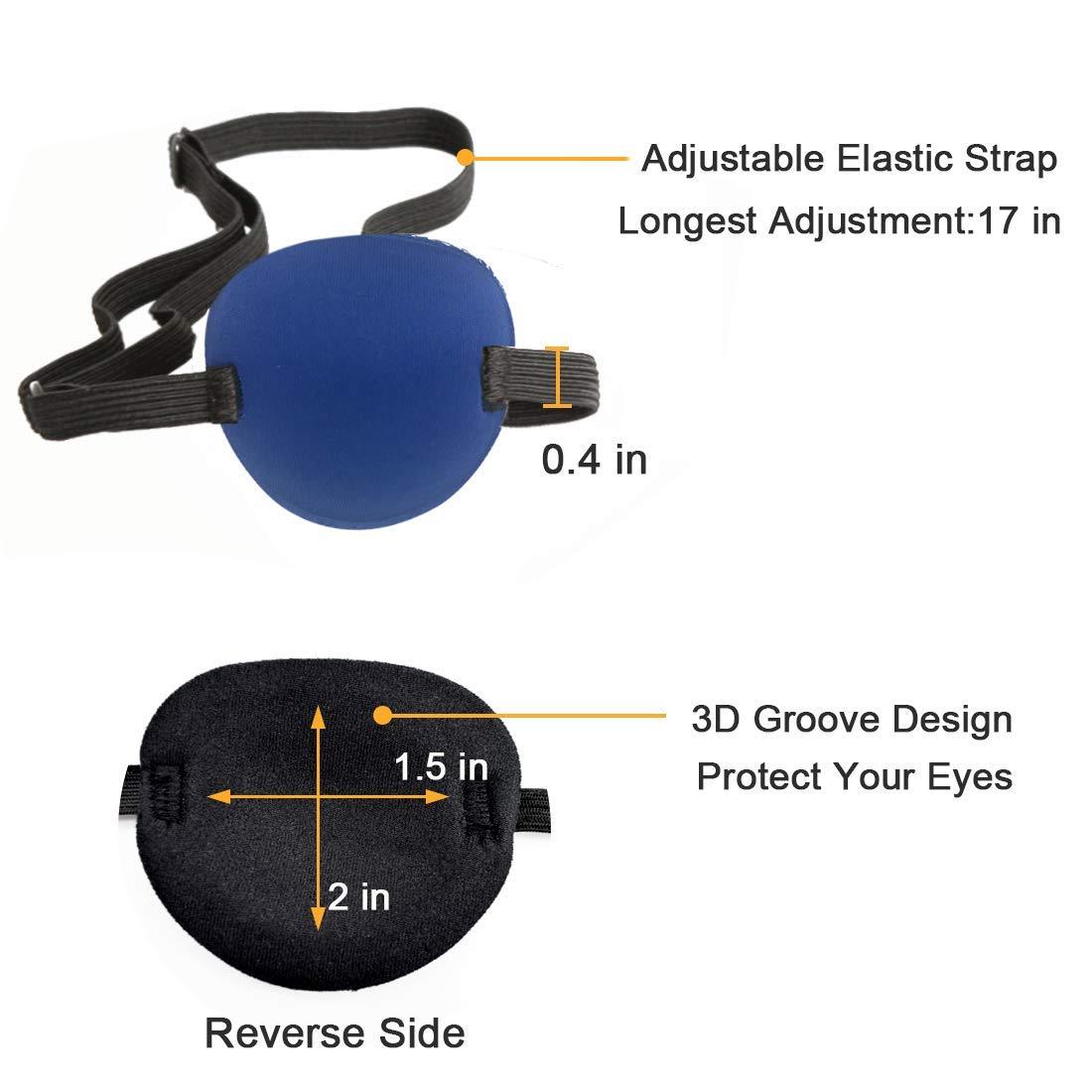 4 PCS Soft Medical Eye Patches Adjustable Amblyopia Lazy Eye & Pirate