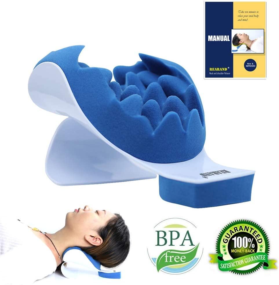 REARAND® Neck and Shoulder Relaxer, Neck Stretcher for Pain Relief  Ergonomic Chiropractic Pillow Cer…See more REARAND® Neck and Shoulder  Relaxer, Neck