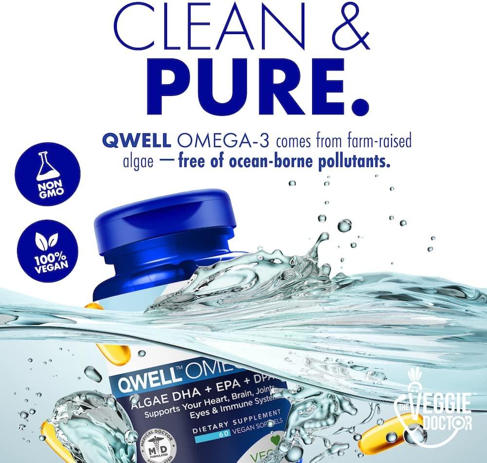 PlantBased Vegan Omega 3 Supplement with DHA, EPA, and DPA Algae Omega