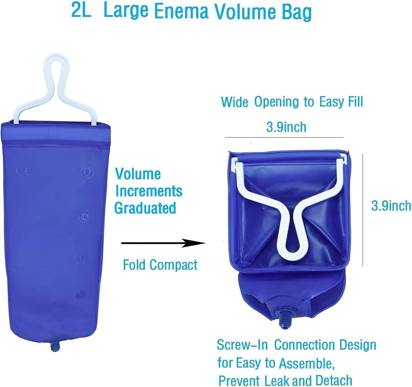 2L Enema Bag Kit for Colon Cleansing, Coffee Enema, Constipation BPA