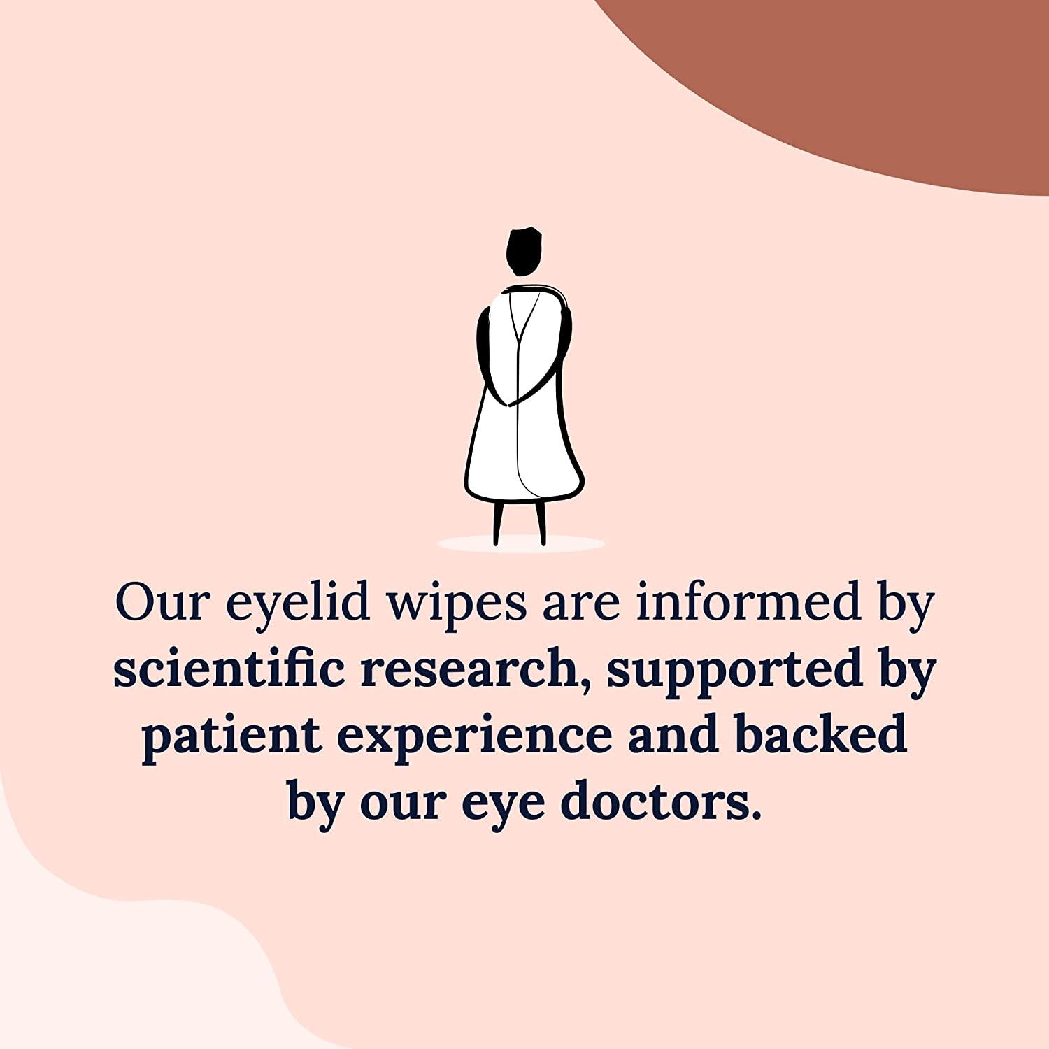 Cornea Care Rise Eyelid Wipes, w/Tea Tree Oil & Hyaluronic Acid