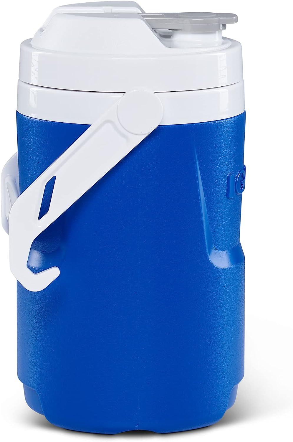 Igloo 1/2 Gallon Sport Jug with Hanging Hooks 1/2 Gallon Blue/White