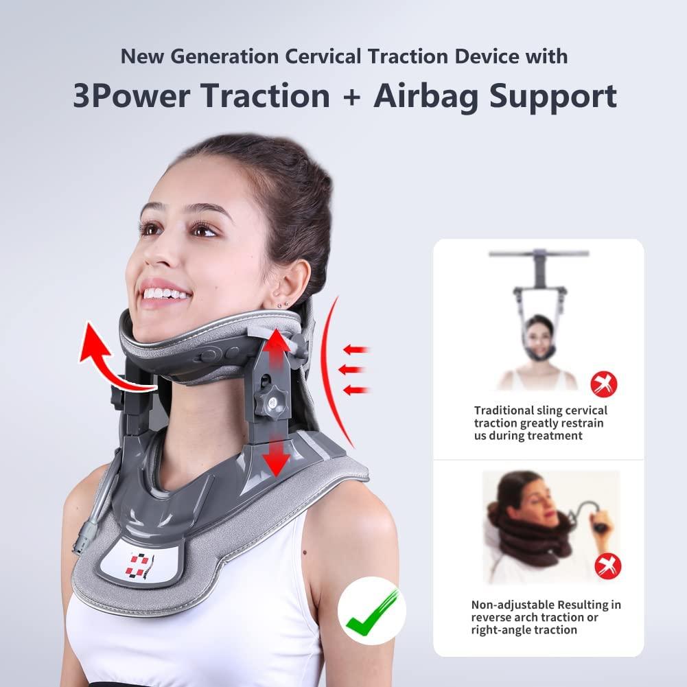 Cervical Neck Traction Device Neck Pain Relief Device Stretcher for Home Improved Spine