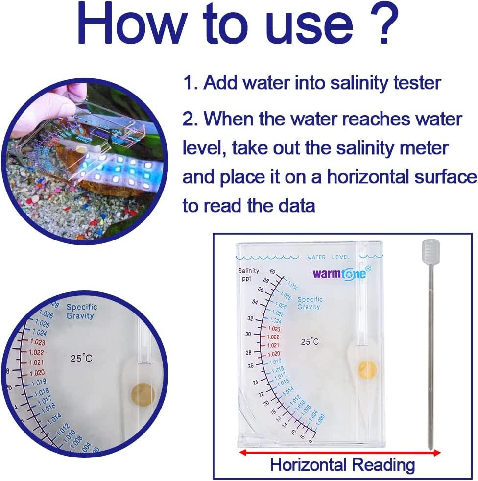 Abnaok Salinity Tester, Sea Specific Gravity Test for Fish Tank Pond