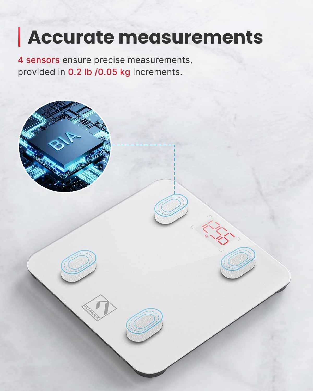Rechargeable Body Fat Scale Smart Wireless Digital Bathroom Scale