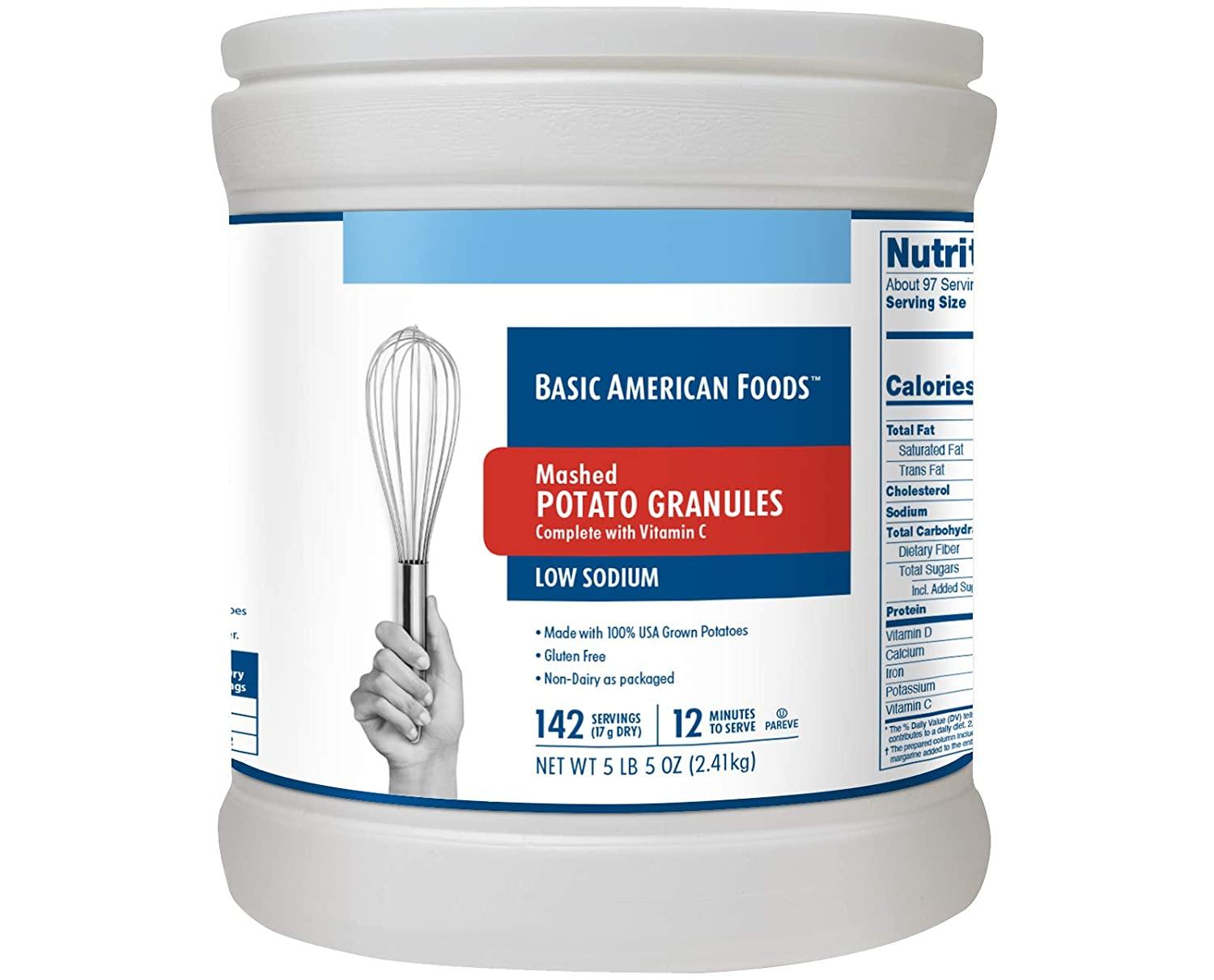 Basic American Foods Potato Flakes Instant 40 Pound -- 1 Case