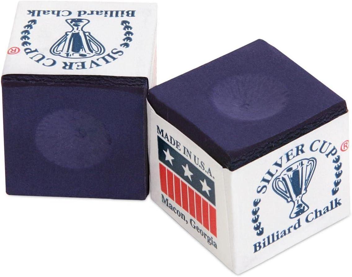 Silver Cup Billiard Chalk ONE Dozen Purple
