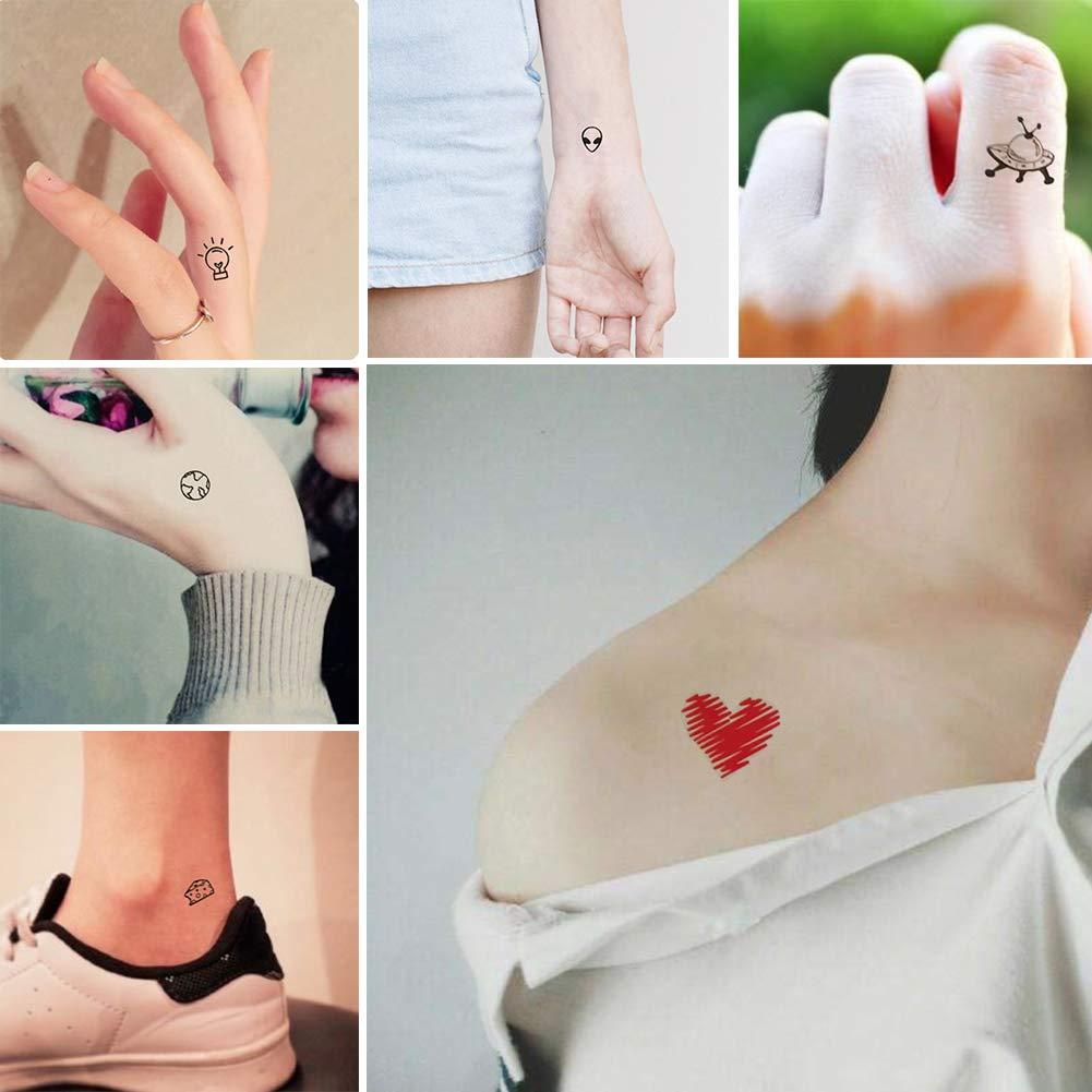 Heart Line Temporary Tattoo / Small Cute Heart Outline - Etsy