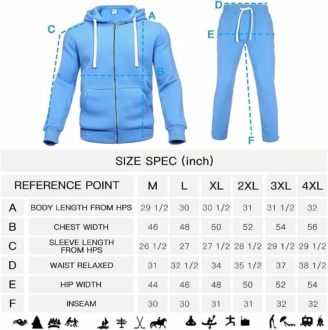 Men's Casual 2 Piece Outfits Hoodie Sweatshirt Tracksuit Joggers Sweatpants  Sweatsuit Set Jogging Athletic Suits