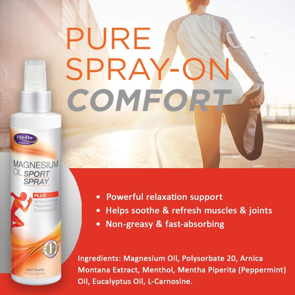 LifeFlo Magnesium Oil Sport Spray W/Magnesium from Zechstein Seabed