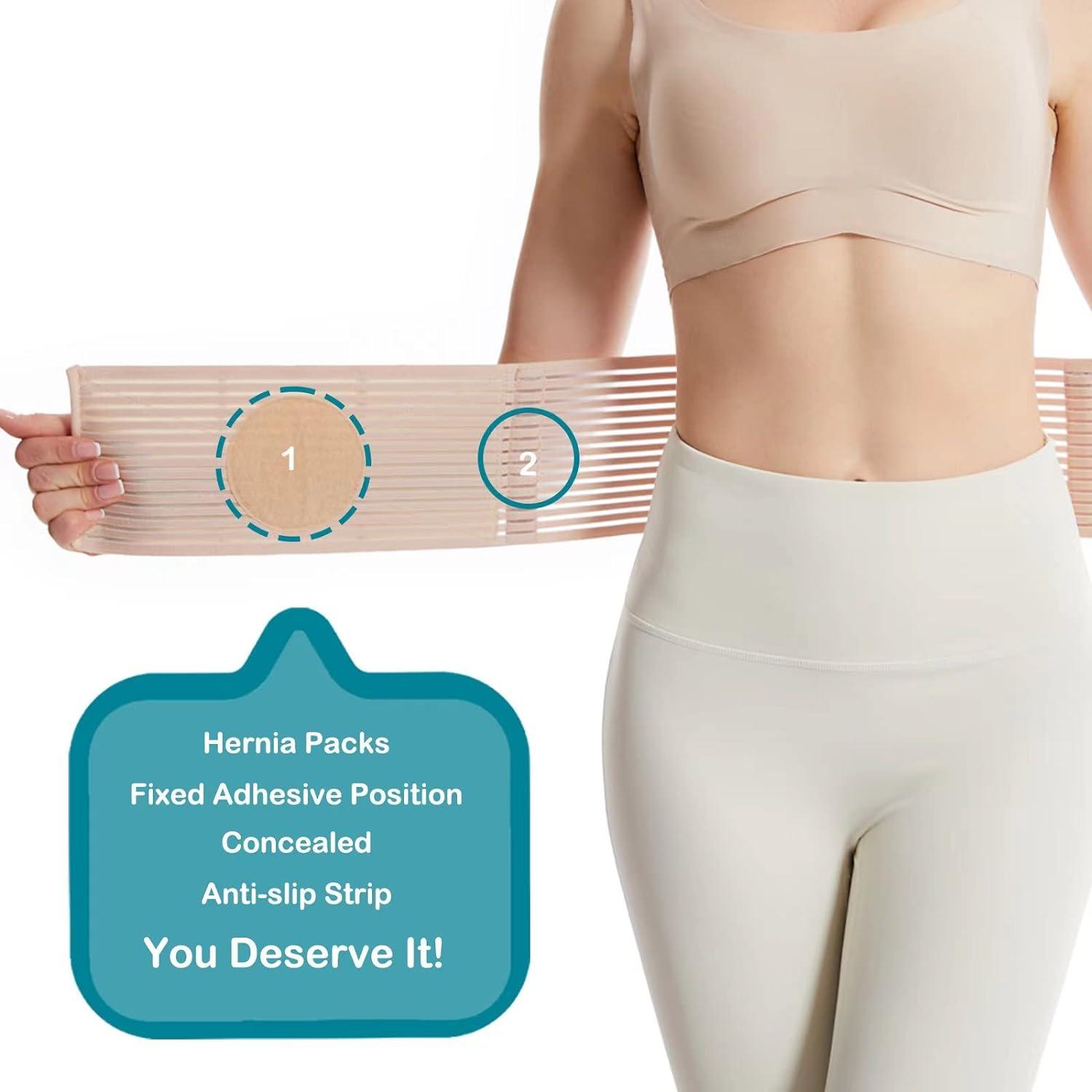 Umbilical Hernia Belt, Abdominal Hernia Belt for Men & Women, Belly  Button Umbilical Hernia Binder w/ 2 Hernia Compression Pads