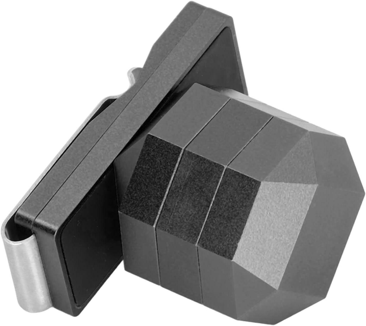 VGEBY Universal Aluminum Cue Chalk Holder Clip Octagon 3 Layers