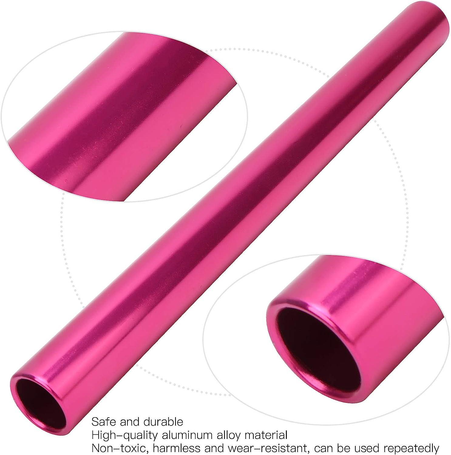 Dilwe Metal Relay Baton, Aluminium Alloy Running Race Track and Field