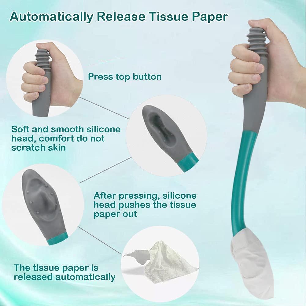 Toilet Aid Wiper Bathroom Buddy Wiping Self Assist Tool Long Reach
