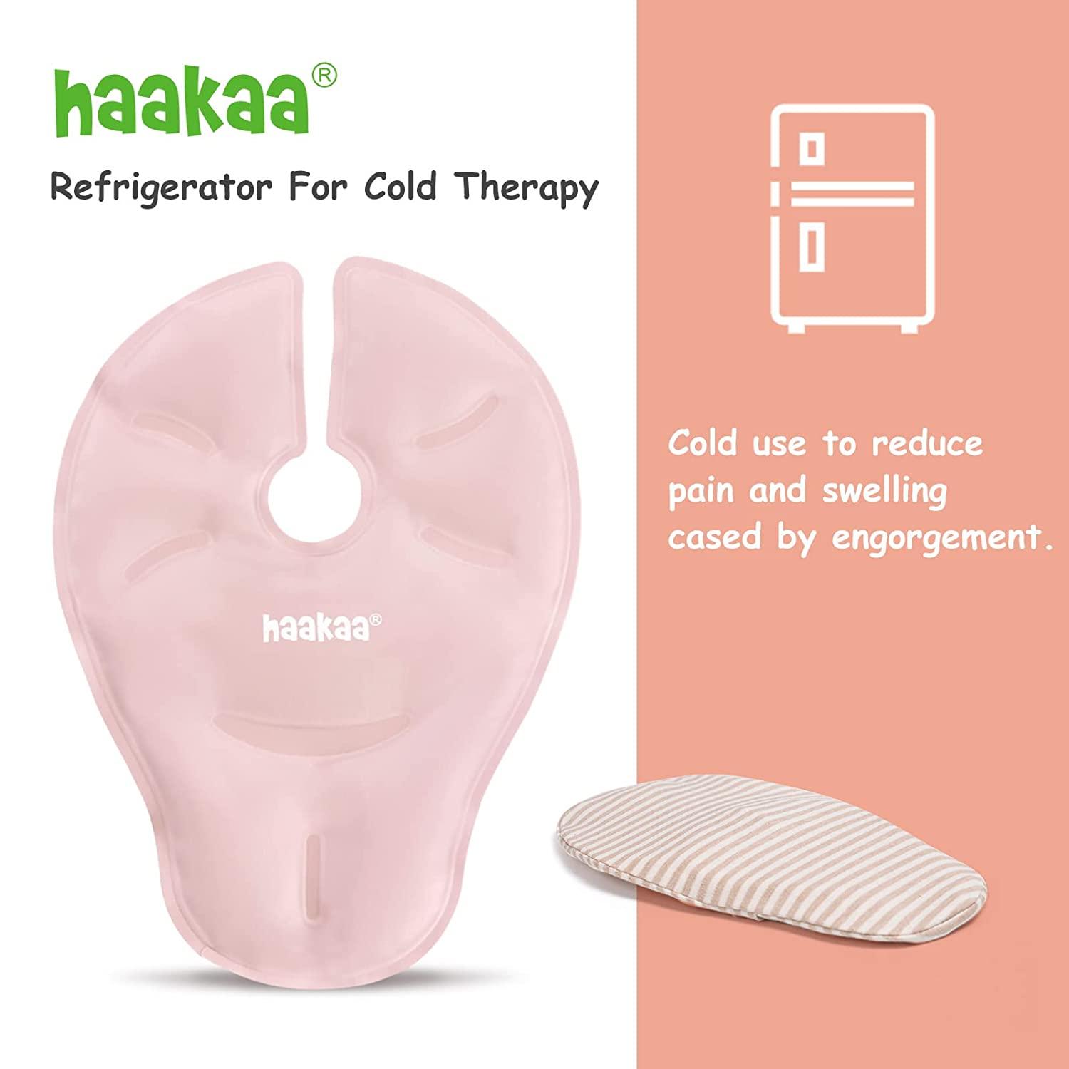 haakaa Hot & Cold Reusable Breast Therapy Pads2pk (Blush) Nursing Pads