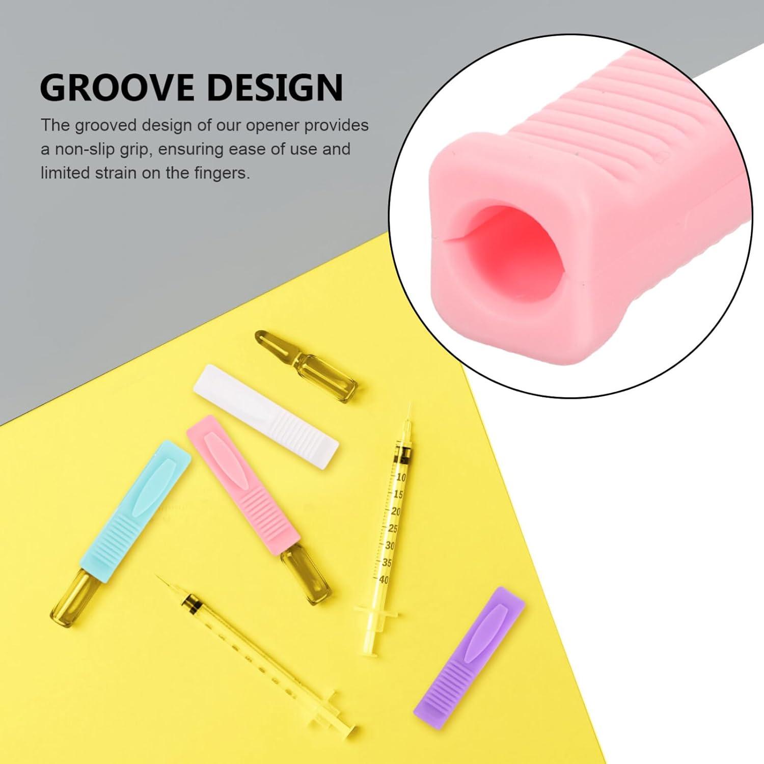 Glass Vial Breaker Ampoule Bottle Opener 8Pcs Glass Ampule Breaker Carafe Plastic Vials