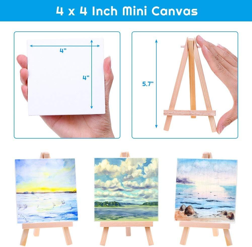  Mini Canvases 18 Pack, Cridoz Small Painting Canvas
