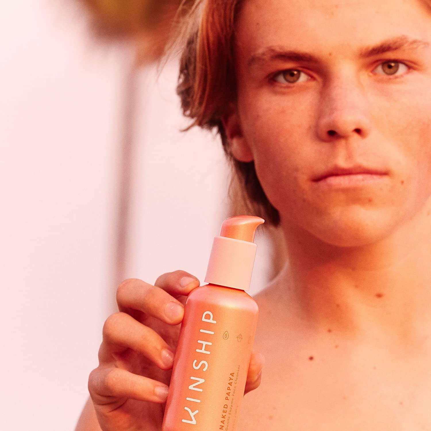 Kinship Naked Papaya Enzyme Gentle Milk Cleanser Jojoba Oil