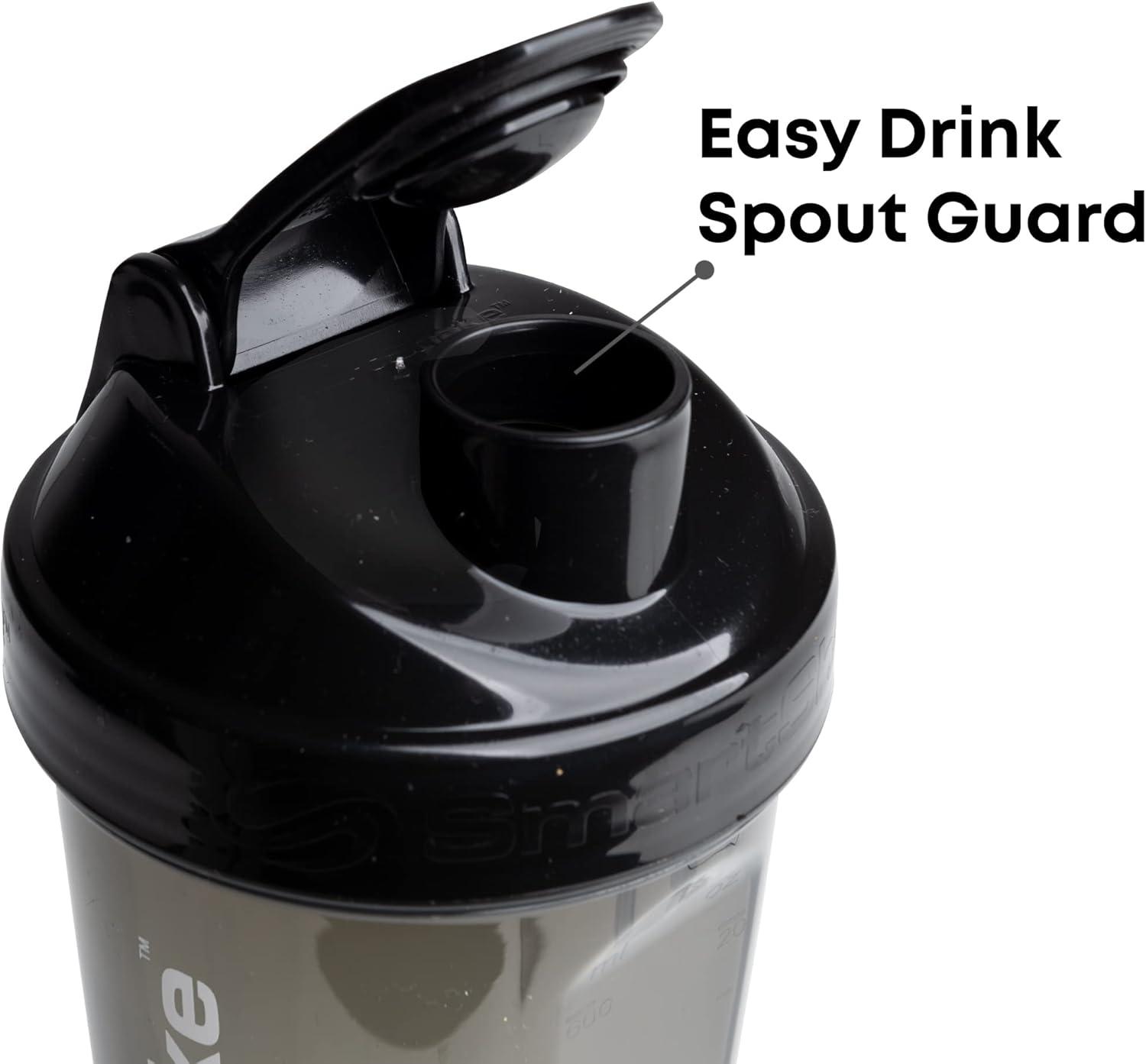 Active 100 Bottiglia shaker per proteine da 500 ml con scomparto extra, bottiglia shaker da palestra per uomini e donne, perfetta per frullati e integratori proteici (verde