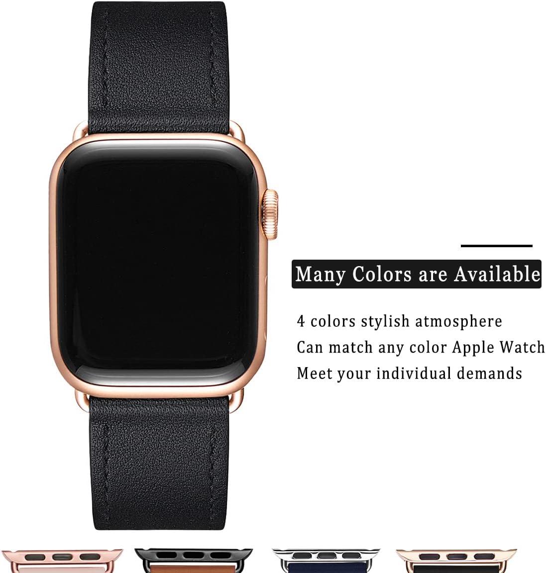 Ladies leather strap for Apple Watch Series 7 6 SE 8 41mm 45mm
