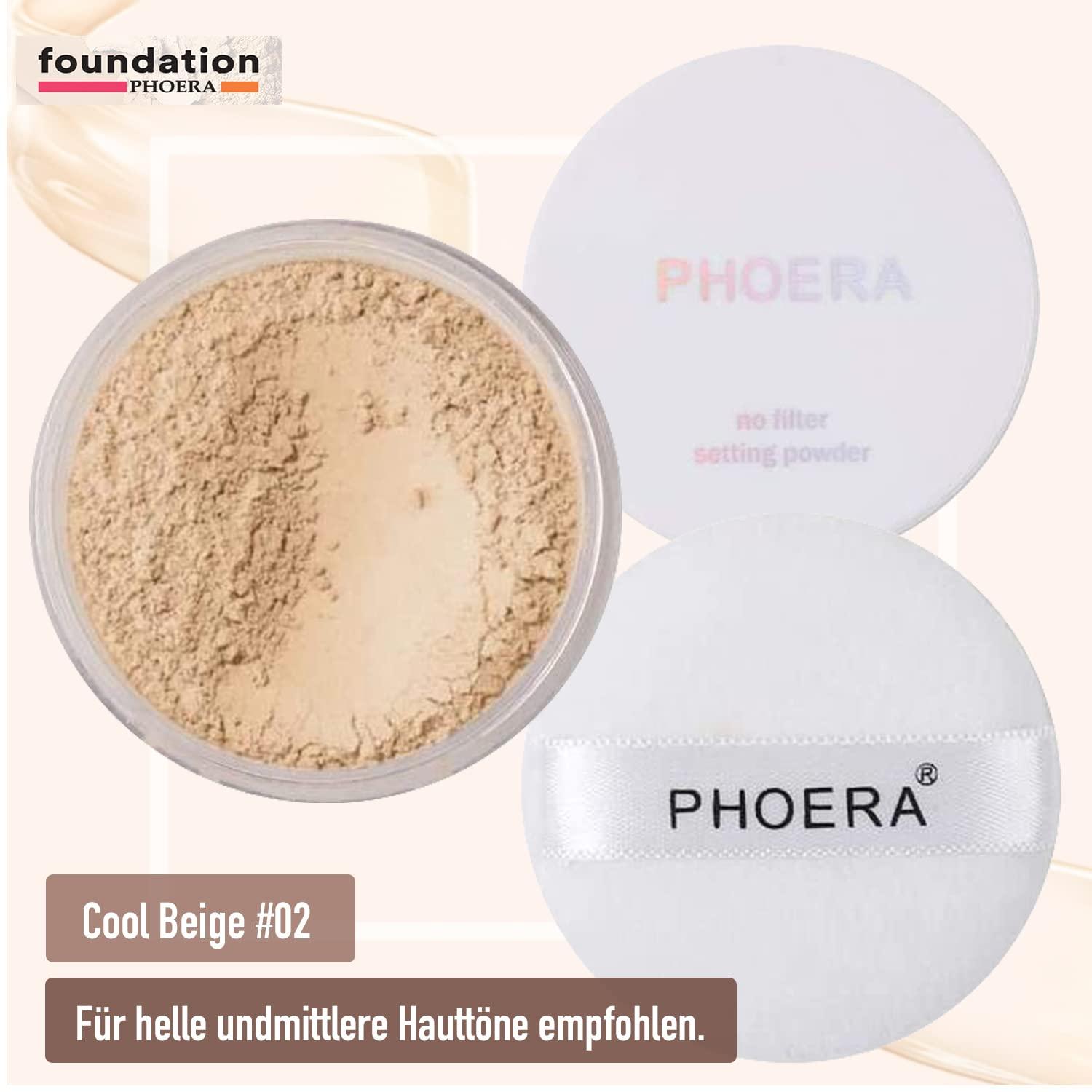PHOERA N Filtro Montatura Polvere IN Viso Traslucido Fondotinta - Foto 3