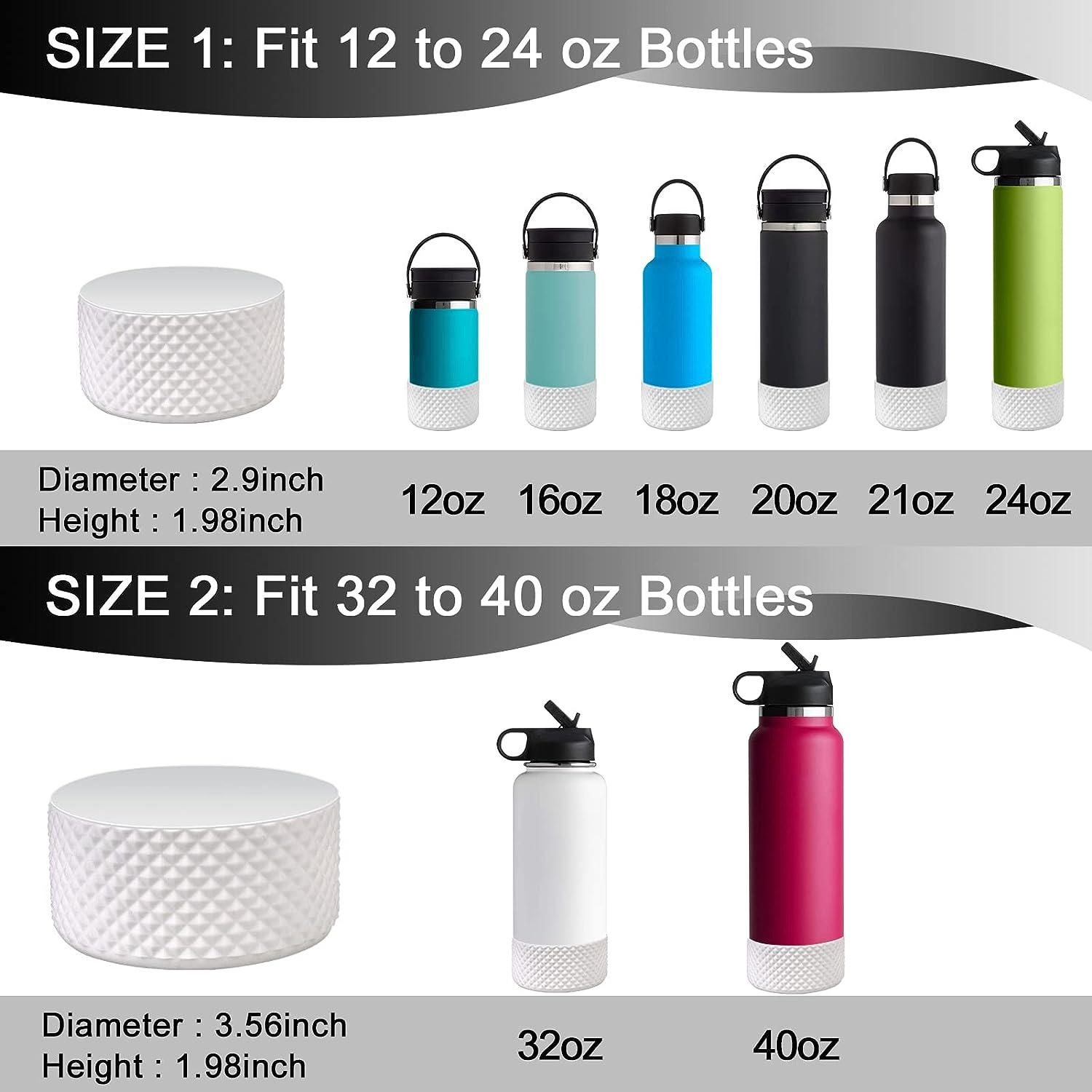 Protective Silicone Sleeve Boot 12oz 21oz 24oz Water Bottle for Hydro  Flask,Simple Modern and More, Flask Rubber Boot BPA Free, Compatible with