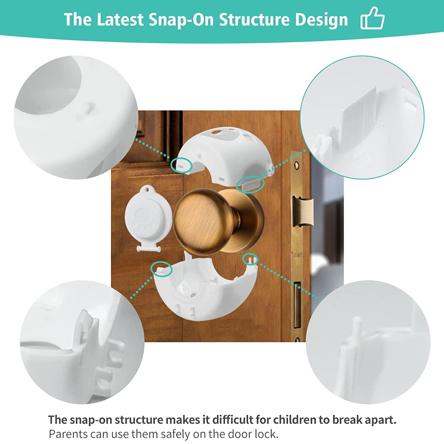 Door Knob Covers for Child Safety, 8 Pack Child Proof Door Knob Covers