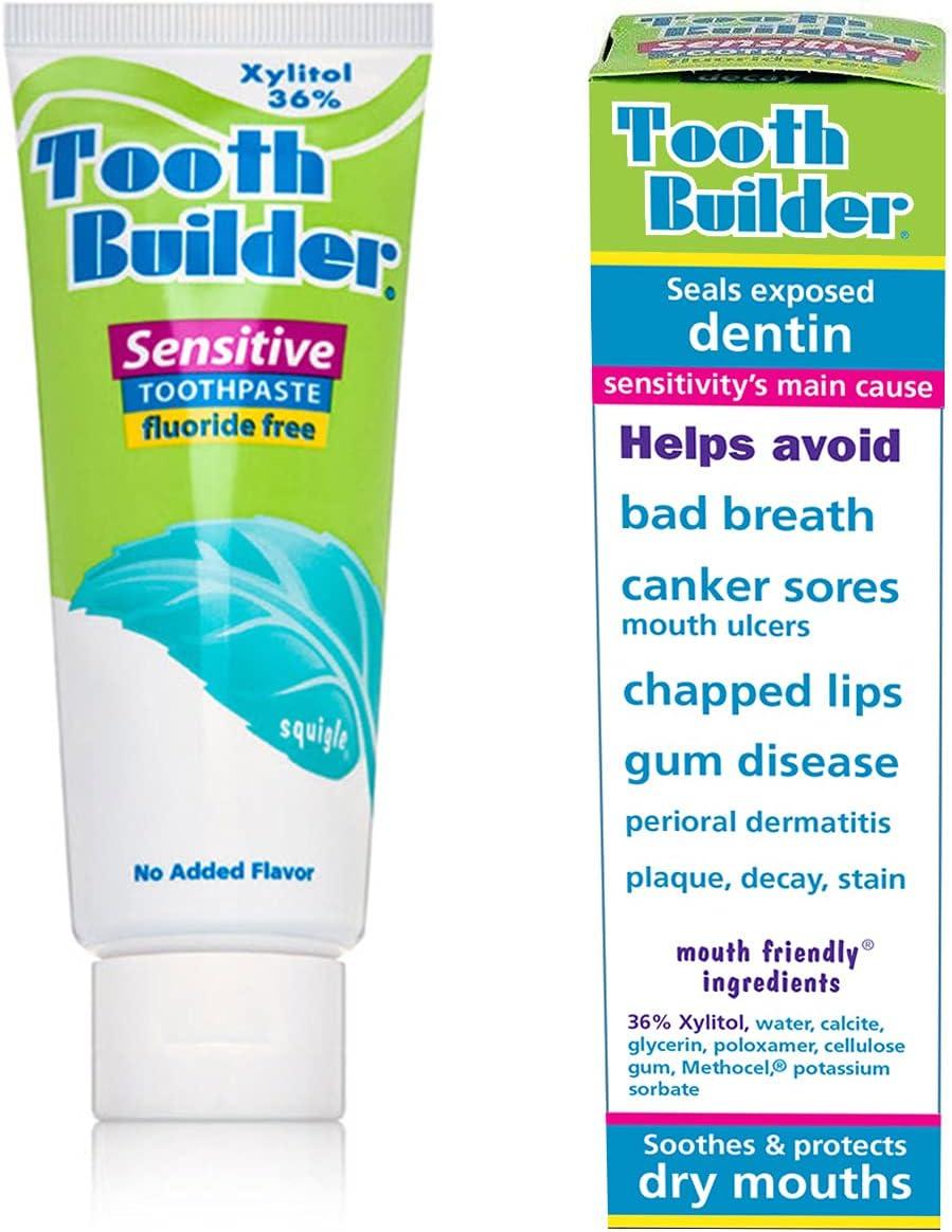 Squigle Tooth Builder SLS Free Toothpaste (Stops Tooth Sensitivity