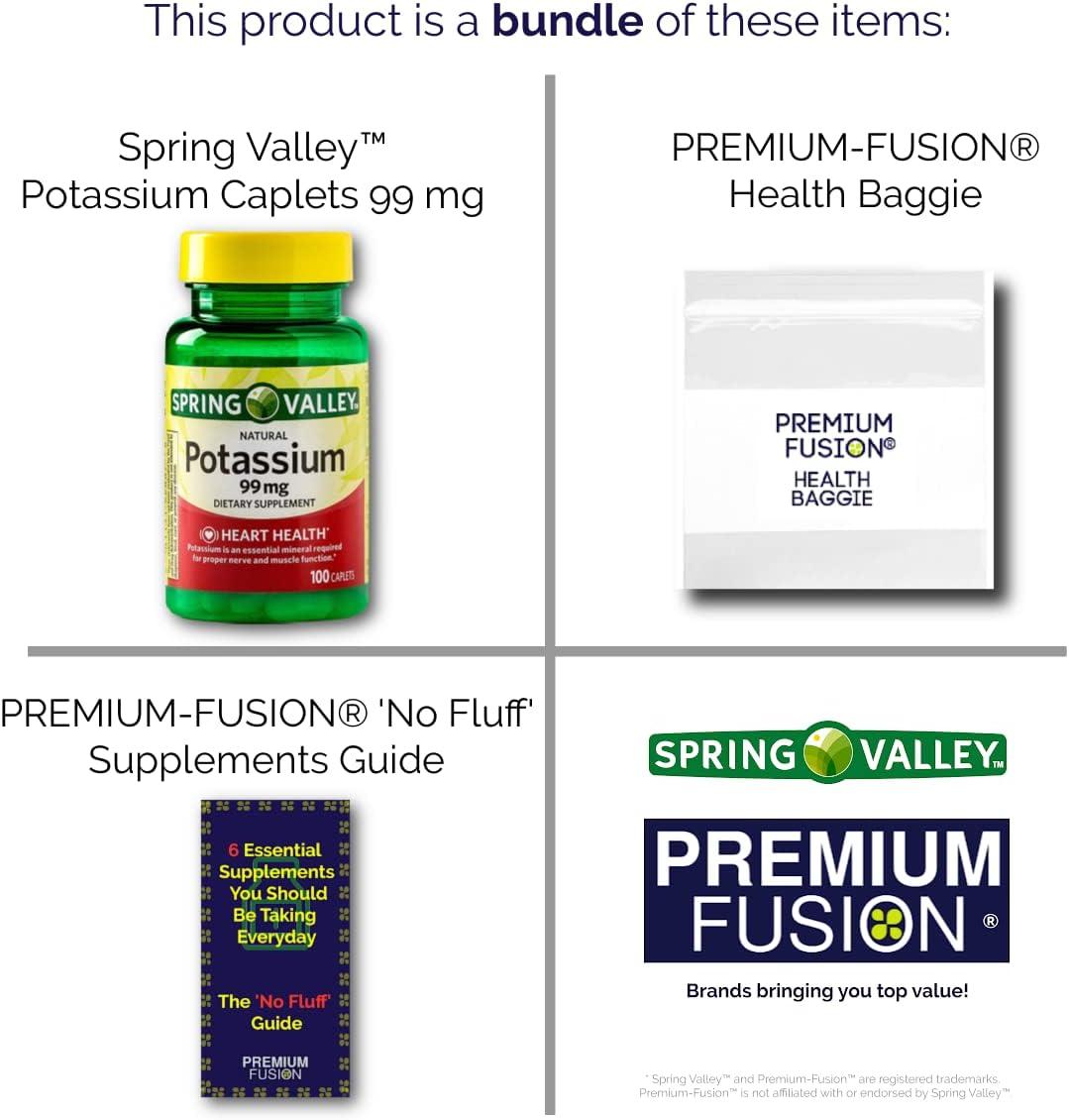 Spring Valley Potassium Supplement 99mg Caplets 100 Caplets 3