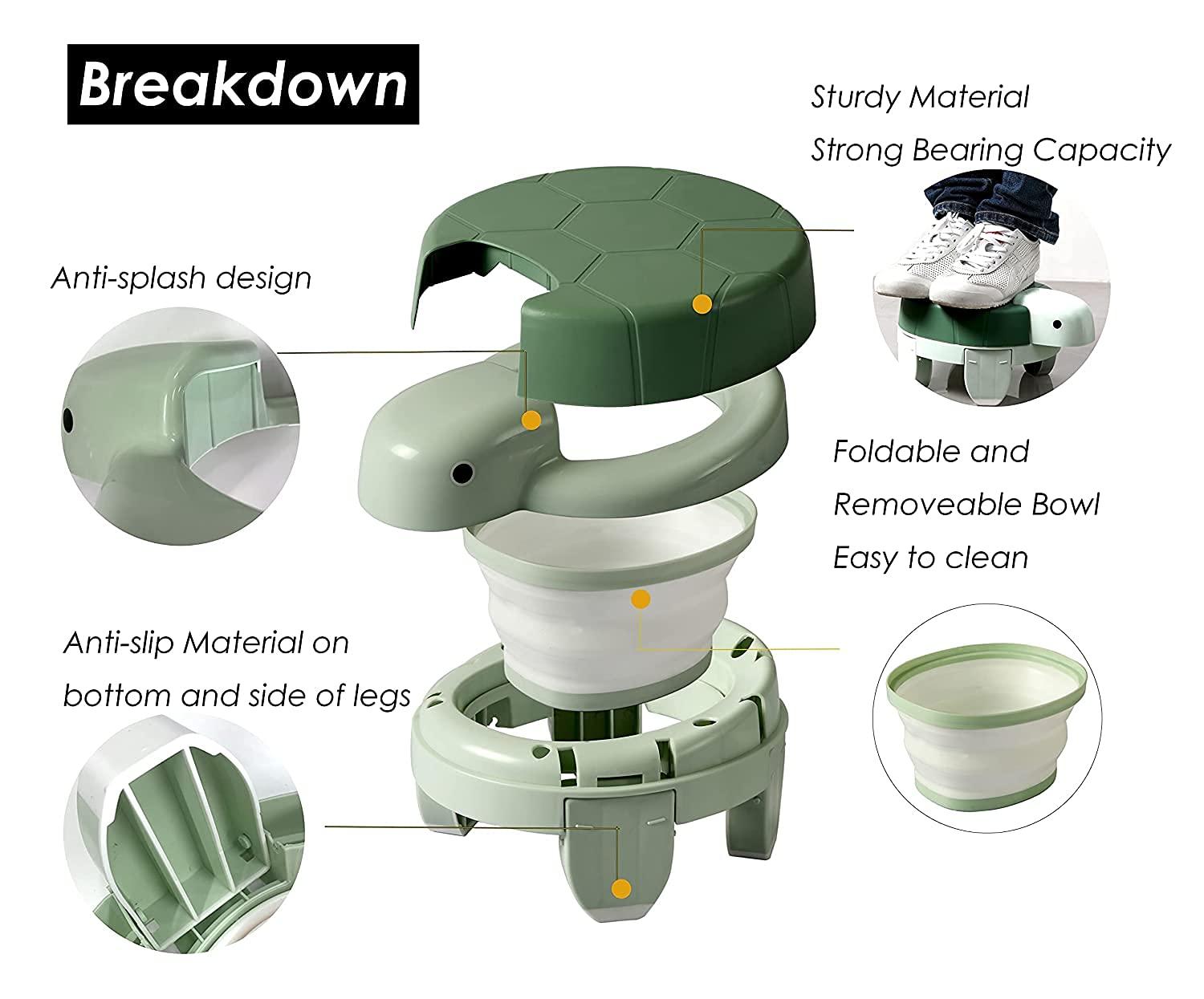 Rezlli 4 in1 Potty Training Toilet, Portable Potty Training Seat for