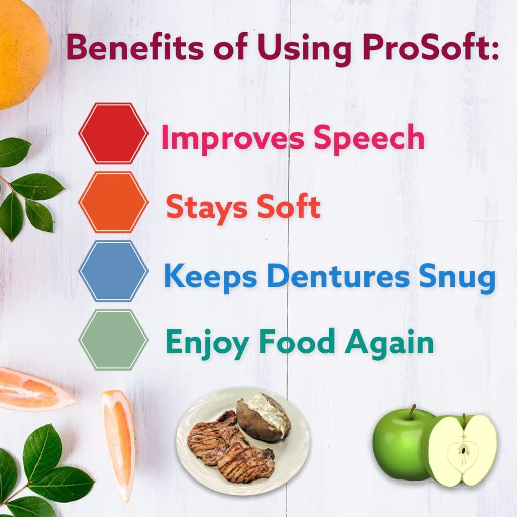ProSoft Denture Reliner 4 Relines LongLasting Comfort and Fit