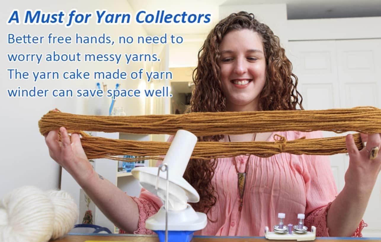 Yarn Winder, Wool Winder for Crocheting, Simple Installation Yarn Ball  Winder, The Helper for Wool Collection Lovers,Needlecraft Yarn Ball Winder  Hand Operated
