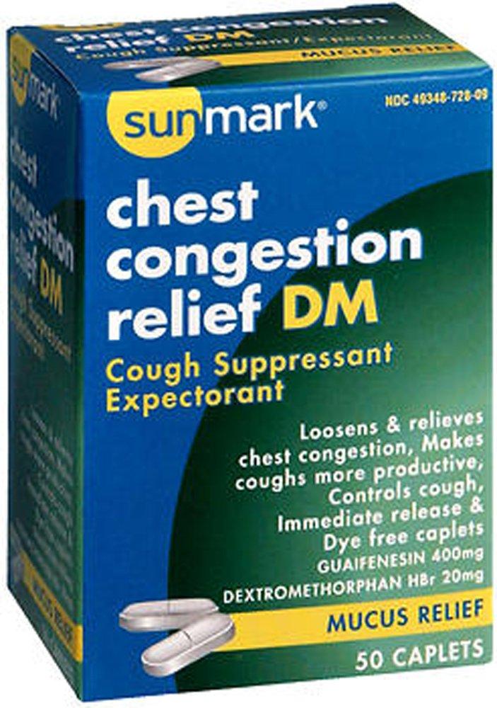 Sunmark Chest Congestion Relief Dm Tablets 50 Count
